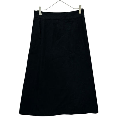 COMME des GARCONS 2000AW Wool Felted Long Skirt Black Size S