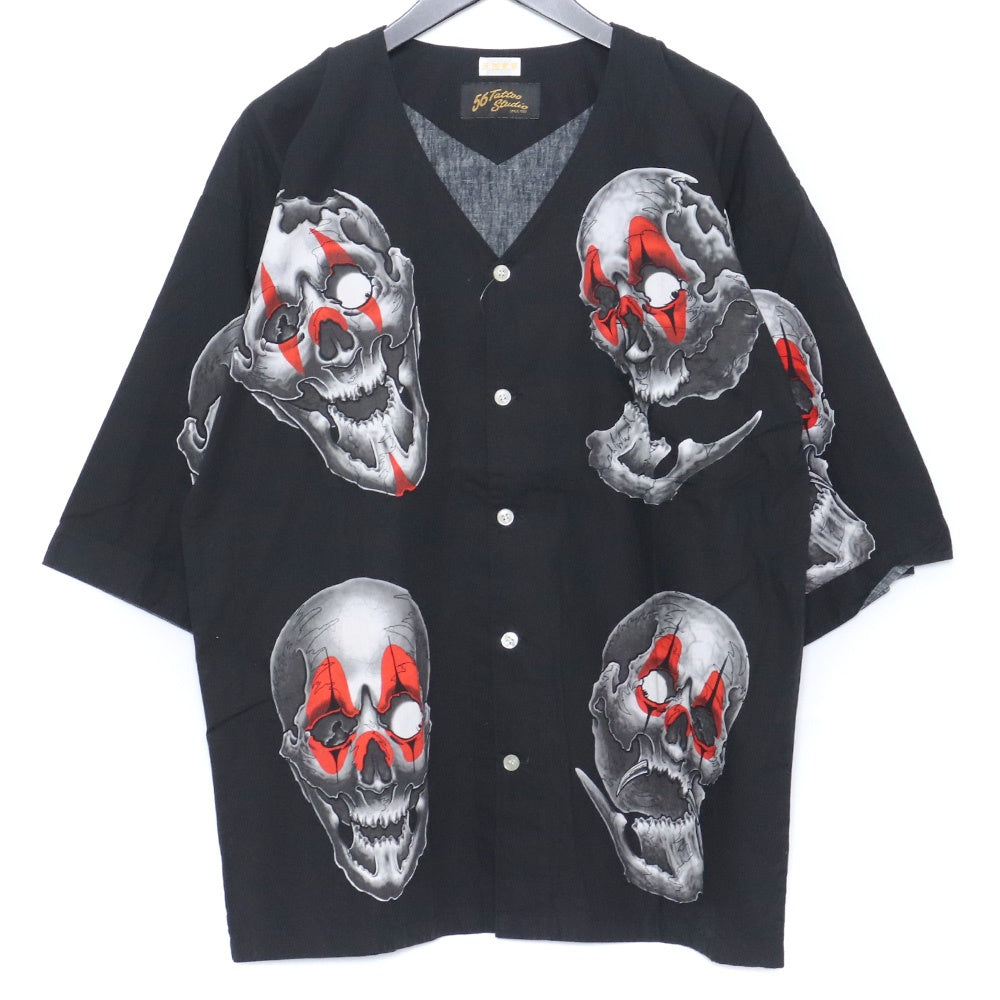 WACKO MARIA × 56 TATTOO STUDIO Dabo Shirt Black Size S
