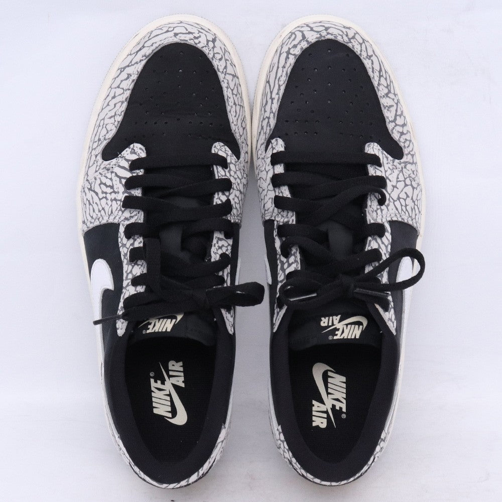 NIKE Air Jordan 1 Retro Low OG Cement Sneakers Size 28cm