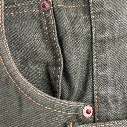 CDG JW MAN 07SS Back Roundel Print Denim Pants Multi Size M