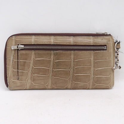 ACOBALT Crocodile L-Zip Wallet Custom Tarp Size ONE SIZE