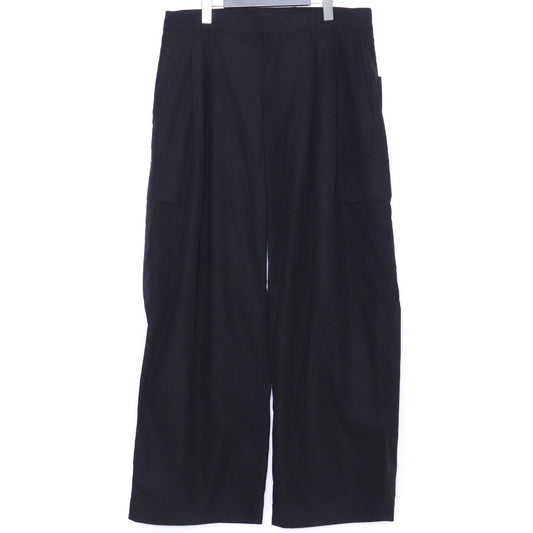 ALMOSTBLACK 25SS Wide 6-Pocket Pants Black Size 3