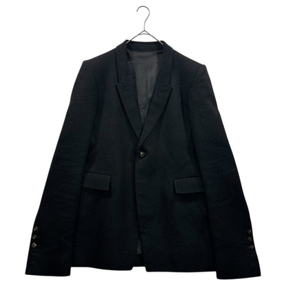 Rick Owens Cotton-Wool Brushed 1B Blazer Jacket Size 38