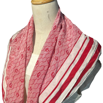 Christian Dior Old Square Line Silk Scarf