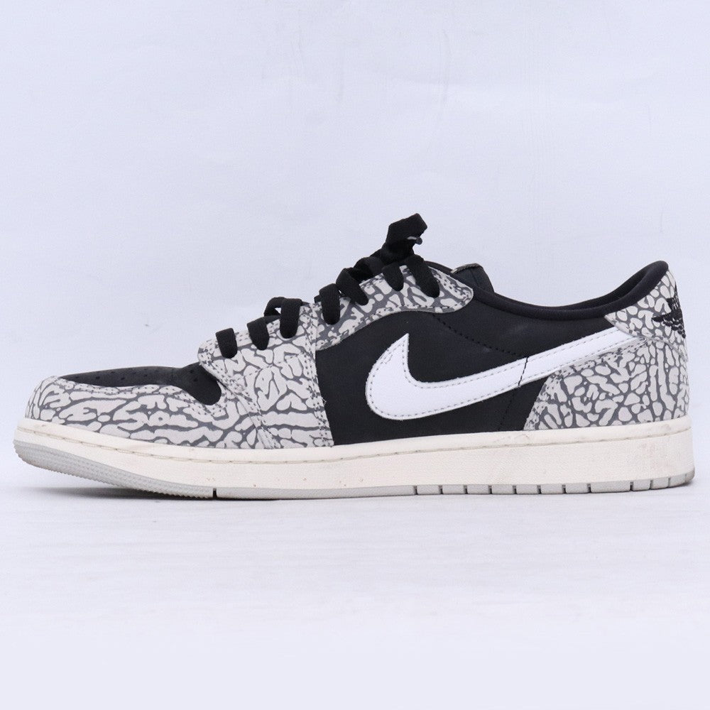 NIKE Air Jordan 1 Retro Low OG Cement Sneakers Size 28cm