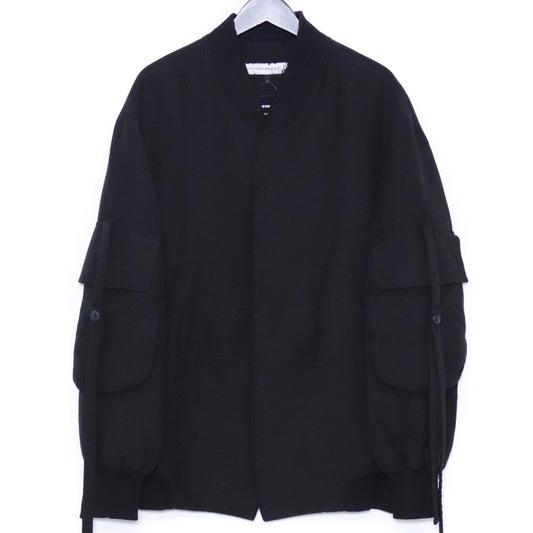 SOSNOVSKA LOOM OSAKA Wide Patch Pocket Bomber Black Size S