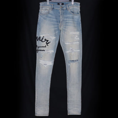 AMIRI 24AW Hollywood Thrasher Jeans Indigo Size 32