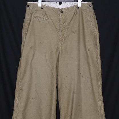 ISO Beige Cotton Baggy Work Trousers Size 3