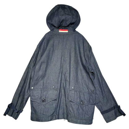MONCLER ALAIN Urethane Tape Denim Jacket Indigo Size 0