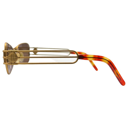 Jean Paul GAULTIER 80s Vintage JPG 3 Sunglasses Gold/Brown