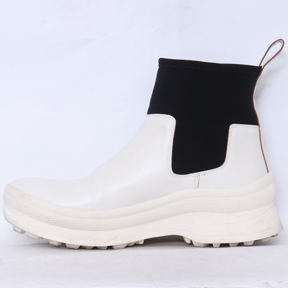 JIL SANDER Chelsea Boots White Size EU 42