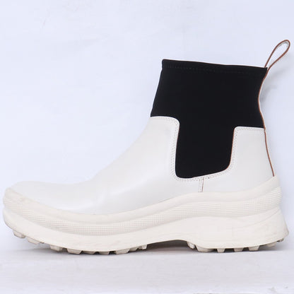 JIL SANDER Chelsea Boots White Size EU 42