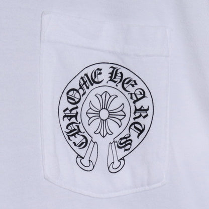 Chrome Hearts Back Horseshoe Print T-Shirt White Size L