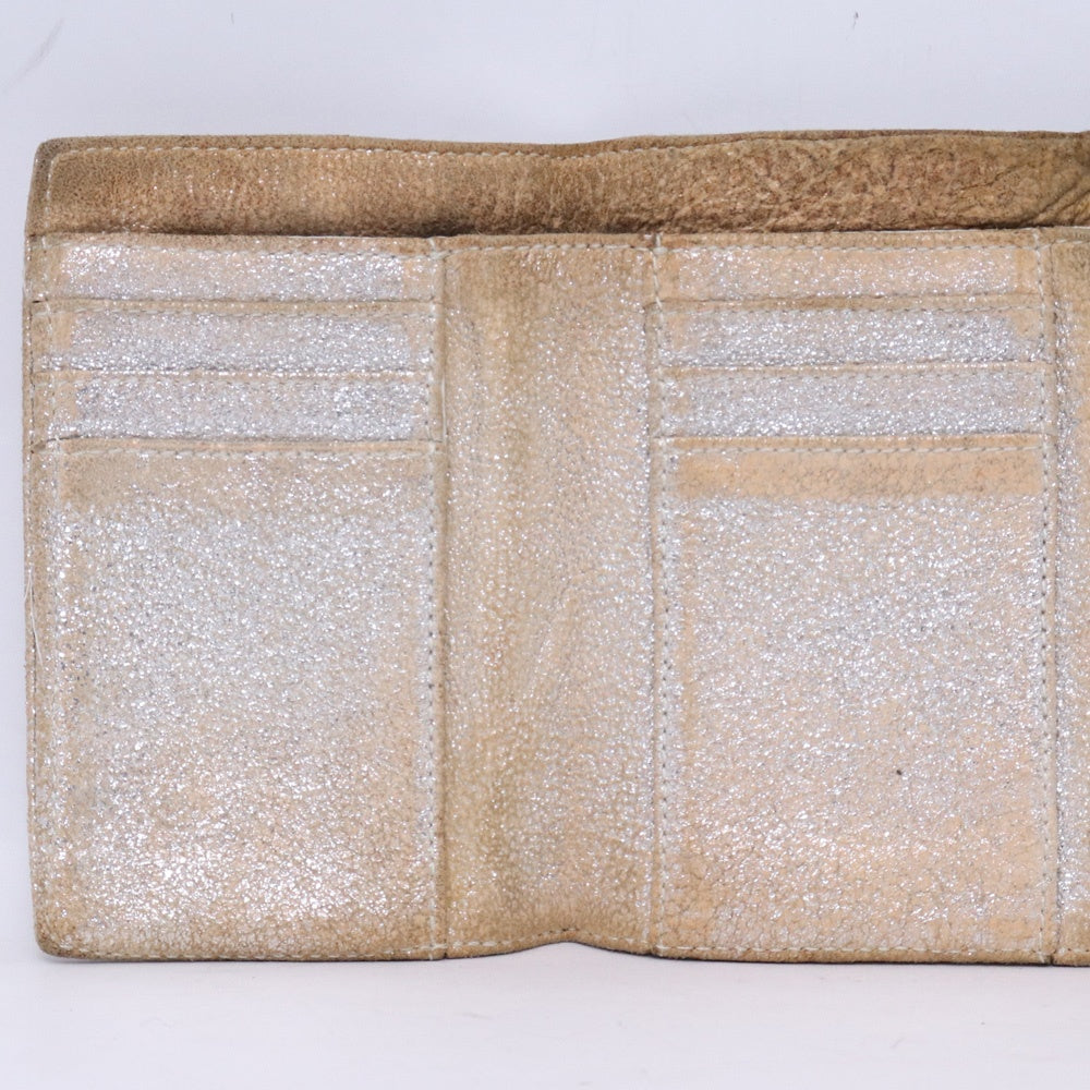 CHROME HEARTS Wave Mini Crossball Wallet Brown Size ONE SIZE