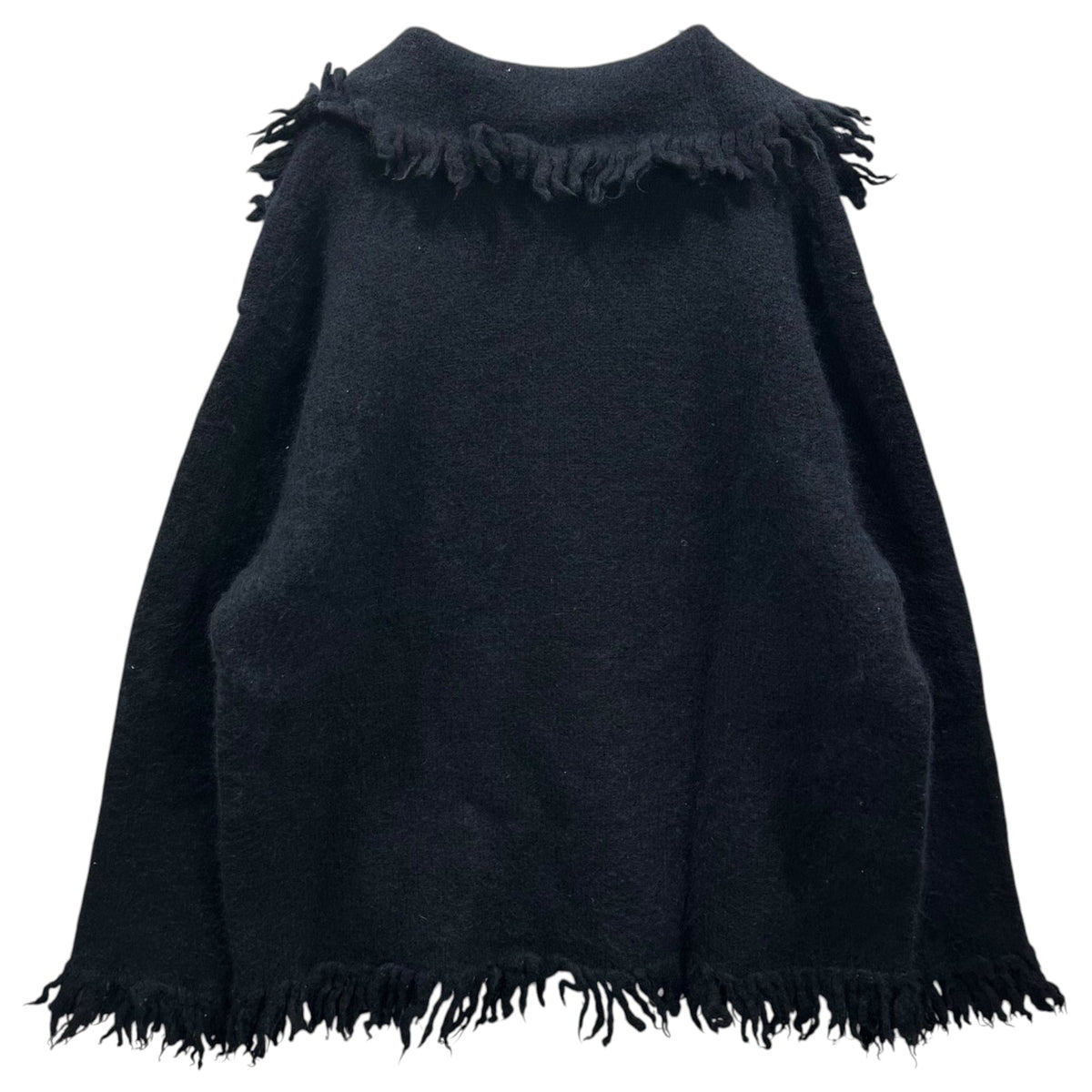 tricot COMME des GARCONS 92AW Fringe Wool Sweater Size FREE