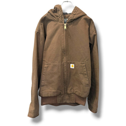 CARHARTT Washed Duck Insulated Active Jacket Brown Size L