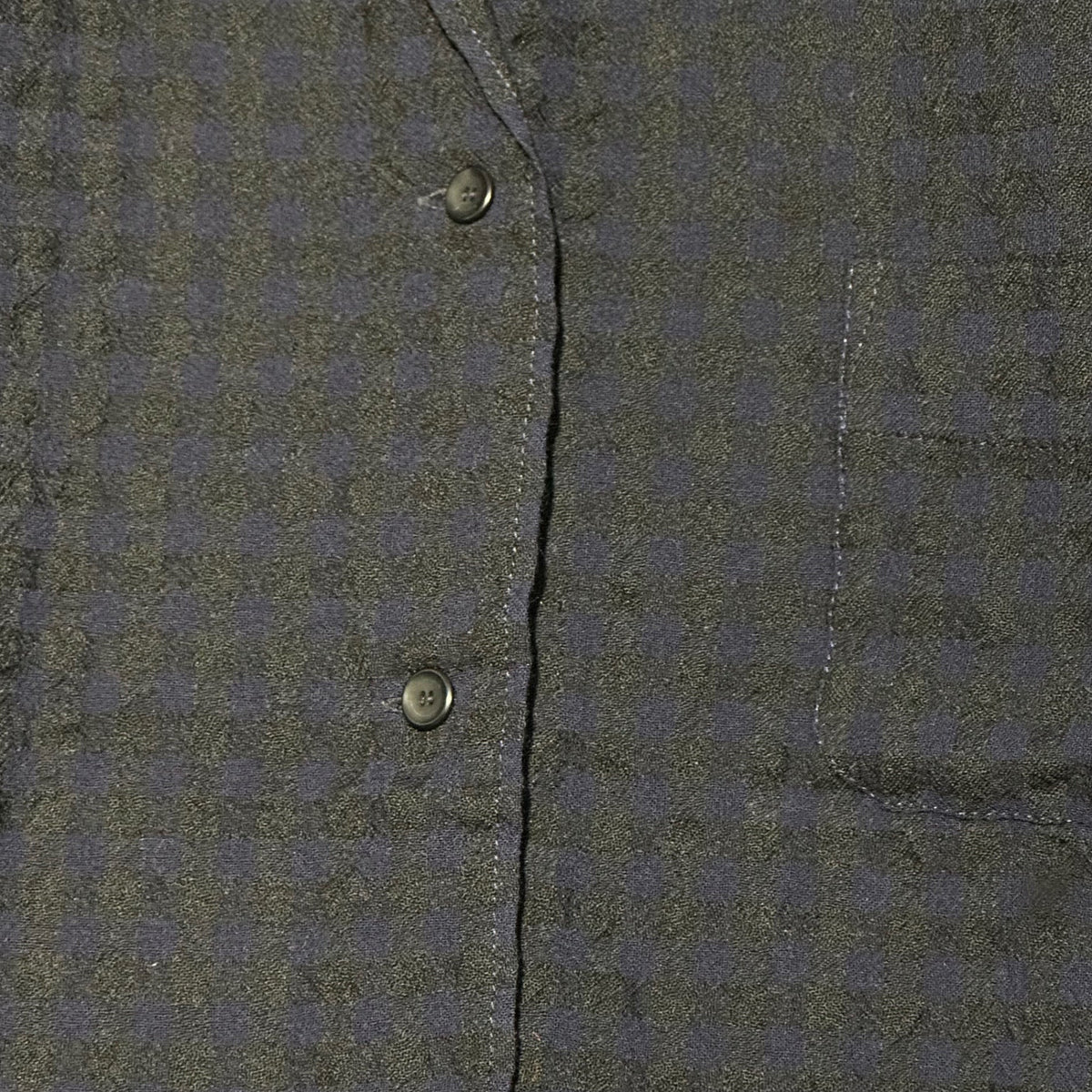 Y's 70s-80s Sheer Check Shirt Multi