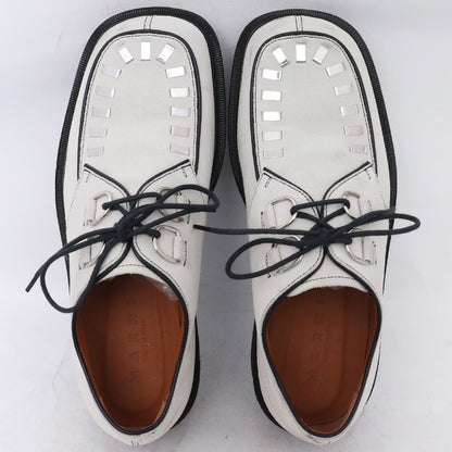 Marni 21AW Gray Suede Laced Brogue Shoes Size EU 40