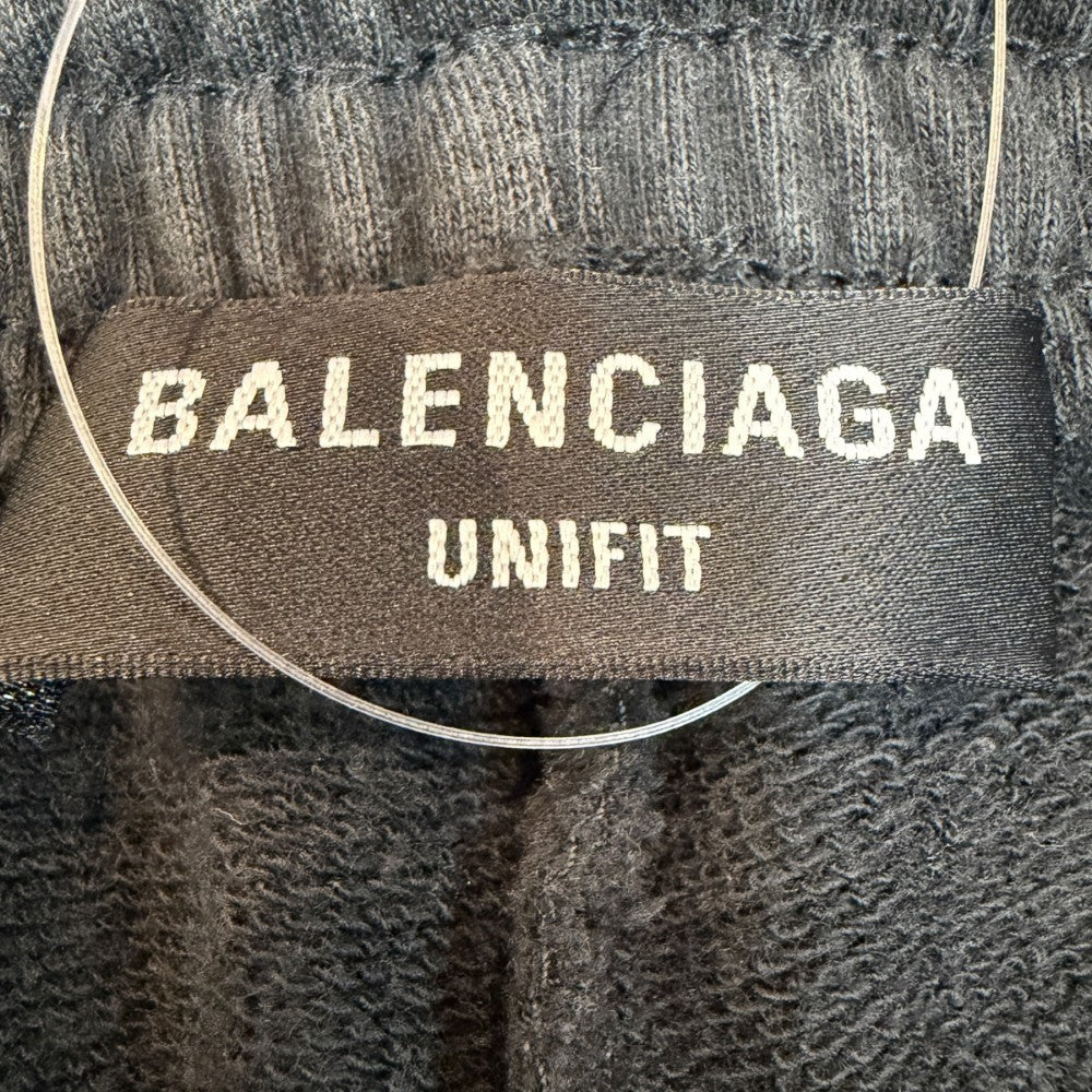 Balenciaga BB Paris Icon Logo Jogger Shorts Black Size M