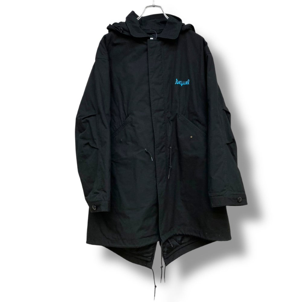 SEQUEL Fishtail Padded Mod Coat Black Size S