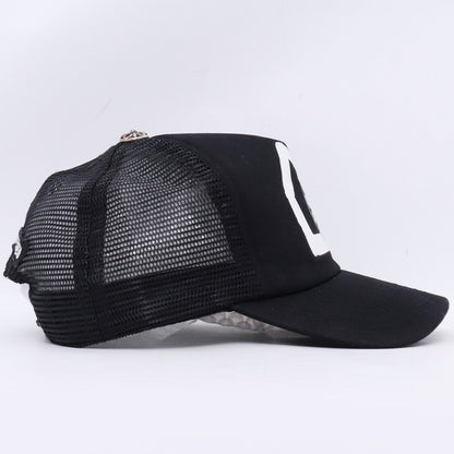 CHROME HEARTS DSM Limited Mesh Trucker Cap Black Size F