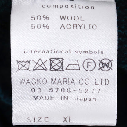 WACKO MARIA 25SS Classic Knit Cardigan Green Size XL