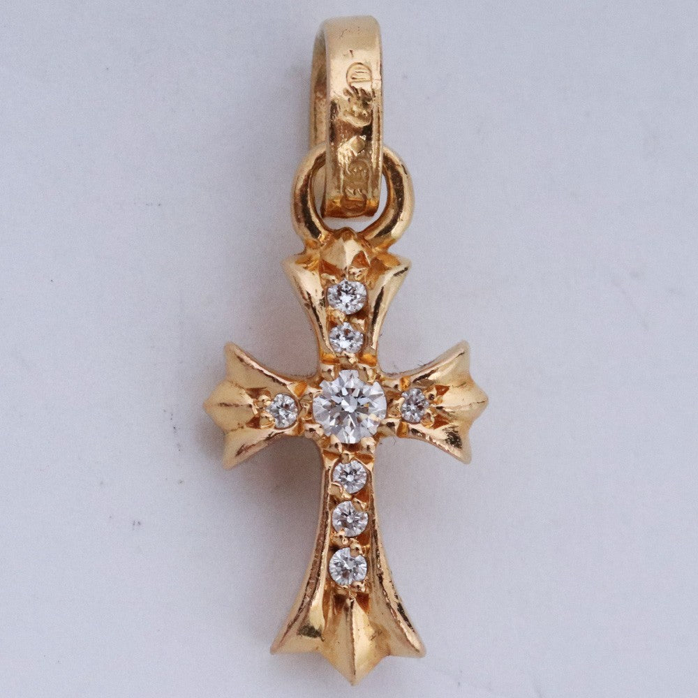 Chrome Hearts 22K CRS BBYFAT Pave Diamond Pendant Size F