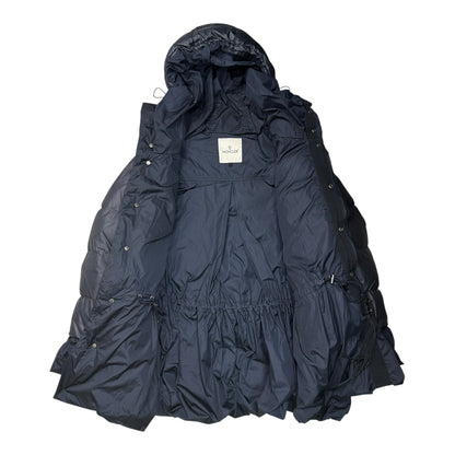 MONCLER sacai Seri Frill Down Jacket Navy Size 4