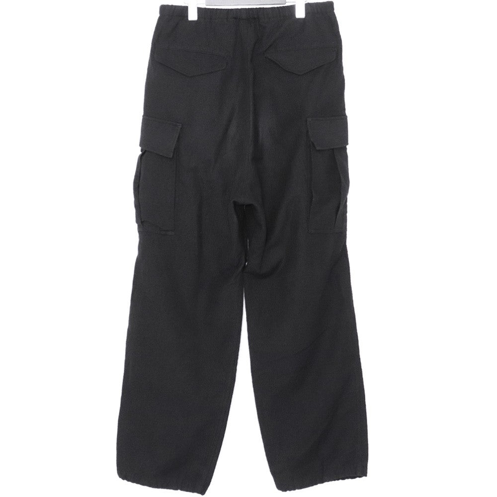 SUS-SOUS Black Wool Cargo Pants Size 7