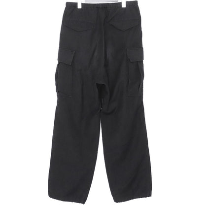 SUS-SOUS Black Wool Cargo Pants Size 7