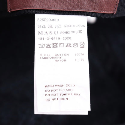 MASU 25AW MB Embroidery Logo Cap Black Size ONE SIZE