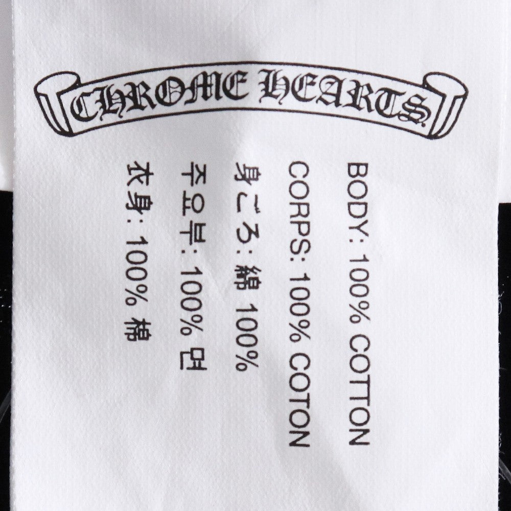CHROME HEARTS Horseshoe Print V-Neck T-Shirt Black Size S