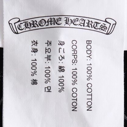 CHROME HEARTS Horseshoe Print V-Neck T-Shirt Black Size S
