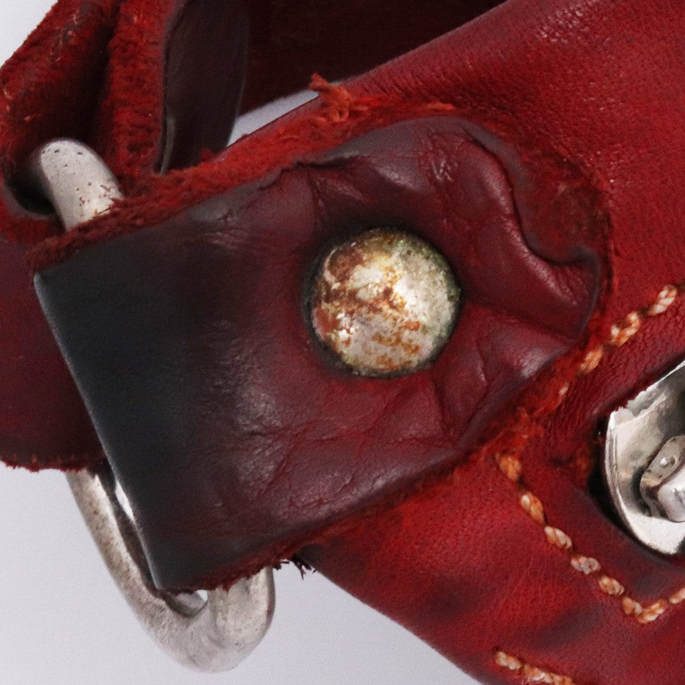 GUIDI Soft Horse Full Grain Belt Bag Red Size F