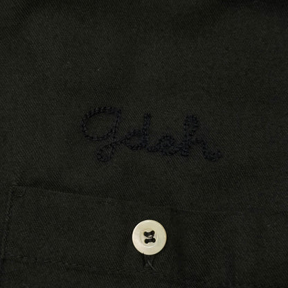 GOODENOUGH 00s Back Logo Bowling Shirt Black Size M