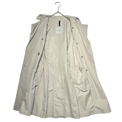 MONCLER Nylon Trench Coat Ivory Size 0