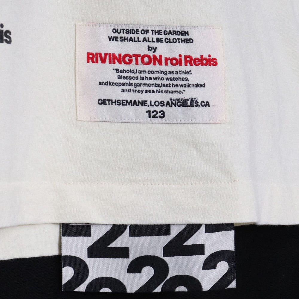 RRR123 Burning Cross Print T-Shirt Size M