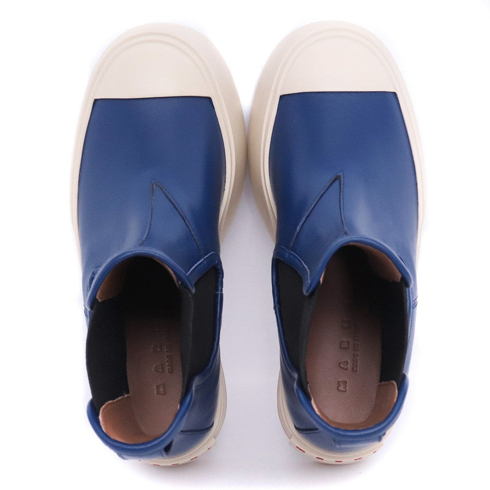 MARNI CHELSEA BOOT Nappa Leather Chelsea Boots Blue Size 35