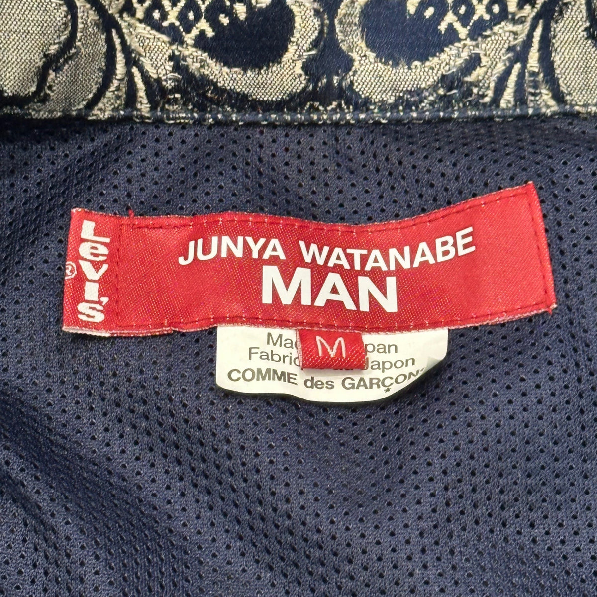 JUNYA WATANABE MAN 26SS Levi's Damask Jacket Navy Size M