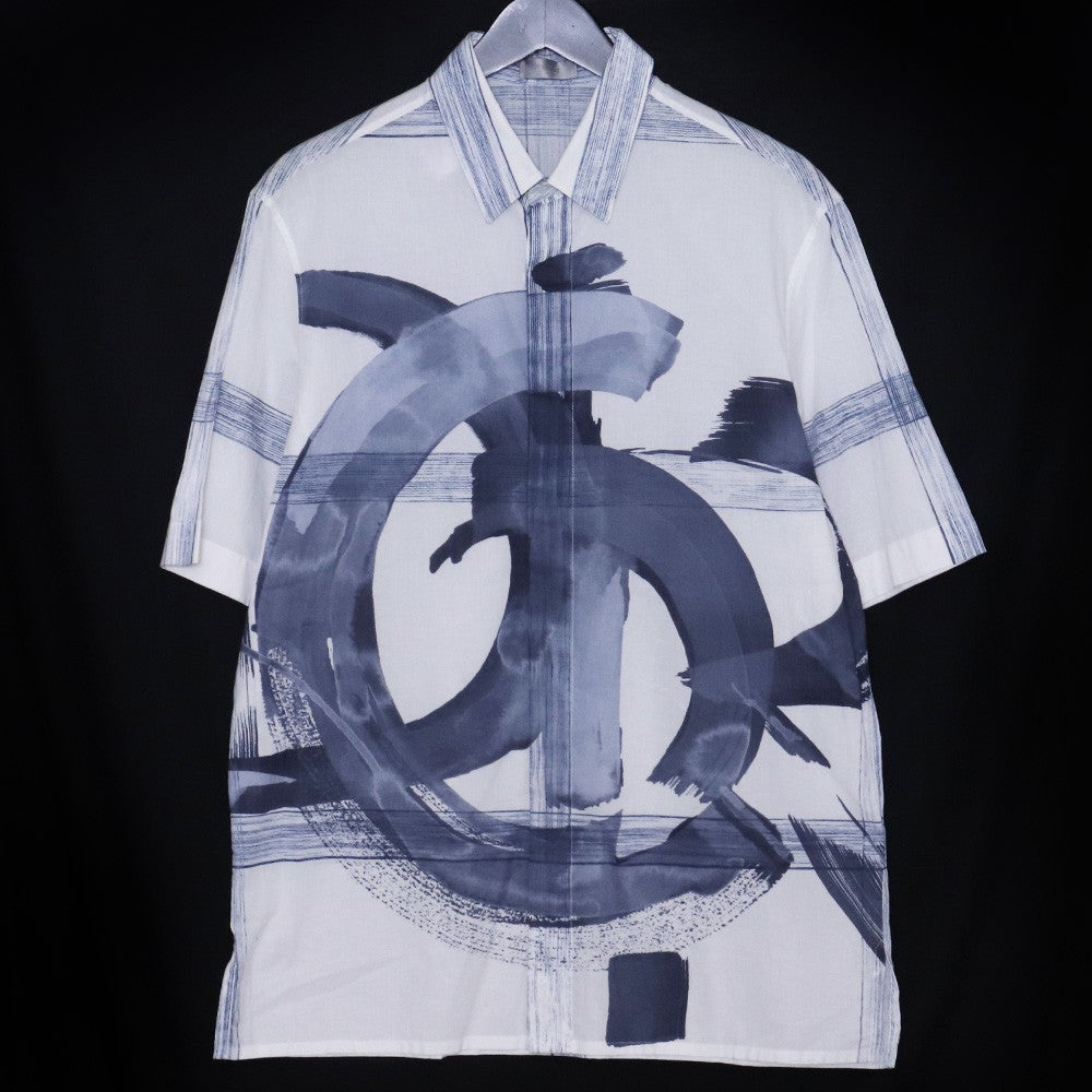 DIOR x Jack Kerouac Graffiti Shirt White/Blue Size 38
