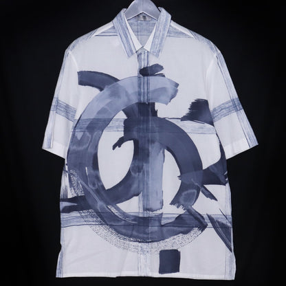 DIOR x Jack Kerouac Graffiti Shirt White/Blue Size 38