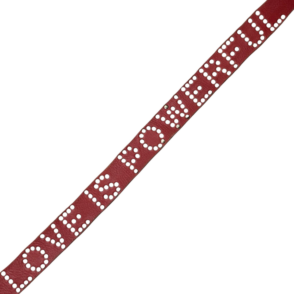 JUNYA WATANABE COMME des GARCONS 02AW Studded Belt Red