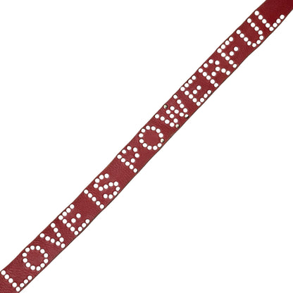 JUNYA WATANABE COMME des GARCONS 02AW Studded Belt Red