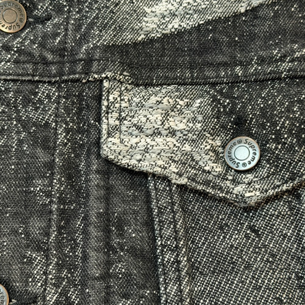 SUPREME 23SS Archive Denim Jacquard Jacket Black Size L