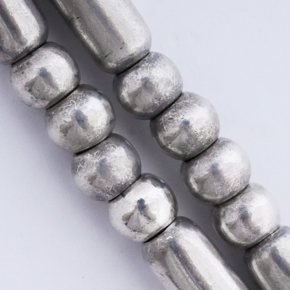 TARO WASHIMI Silver Pipe Bead Necklace Size F