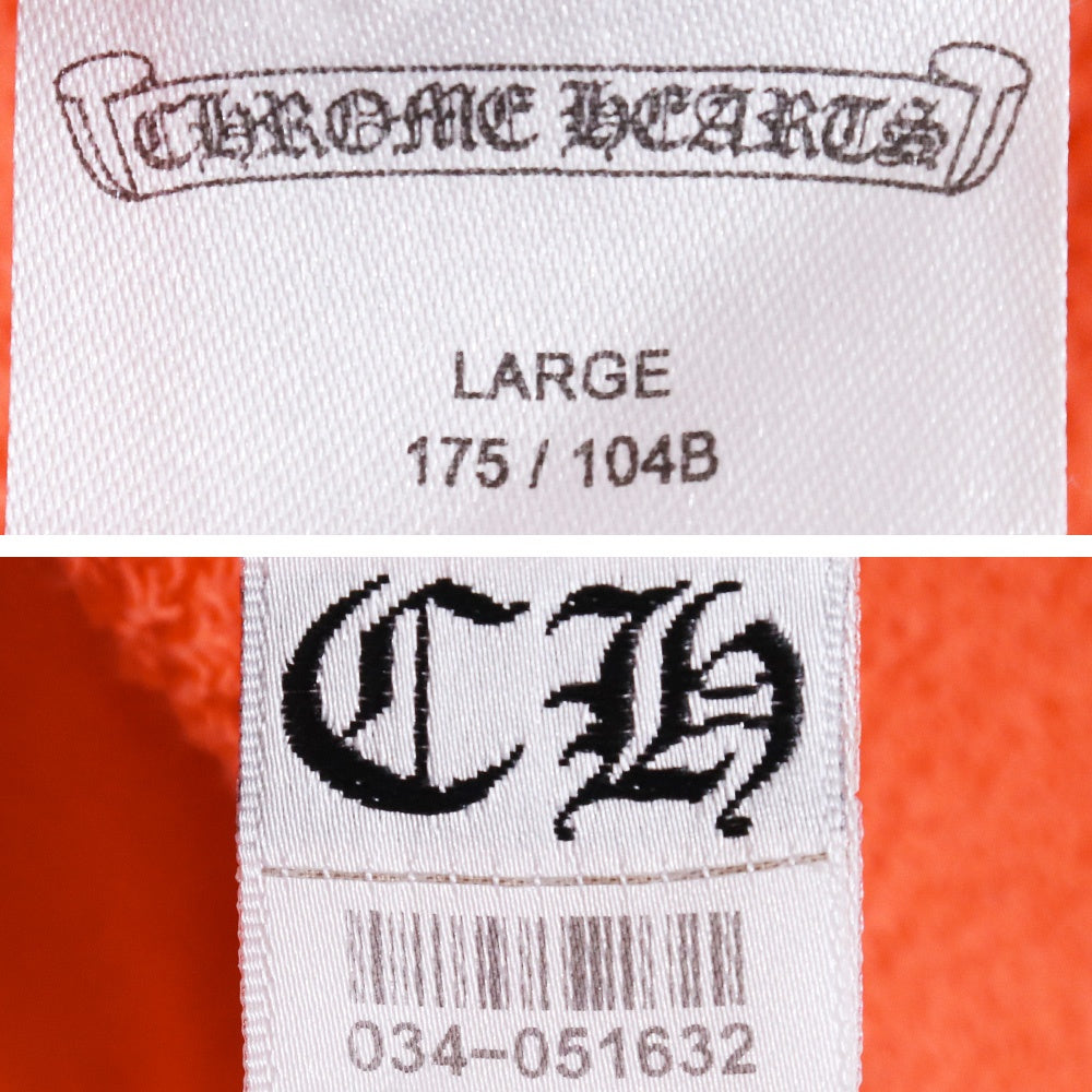 CHROME HEARTS Matty Boy Sadistic Sweatshirt Orange Size L