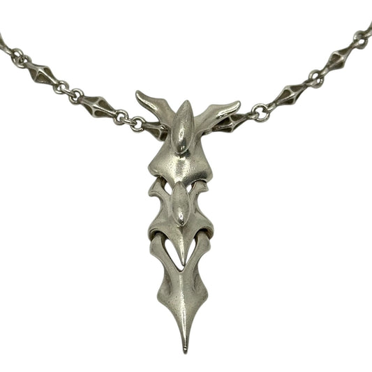 Bloody Mary Sushumna Pendant Tiny Bone Chain Necklace