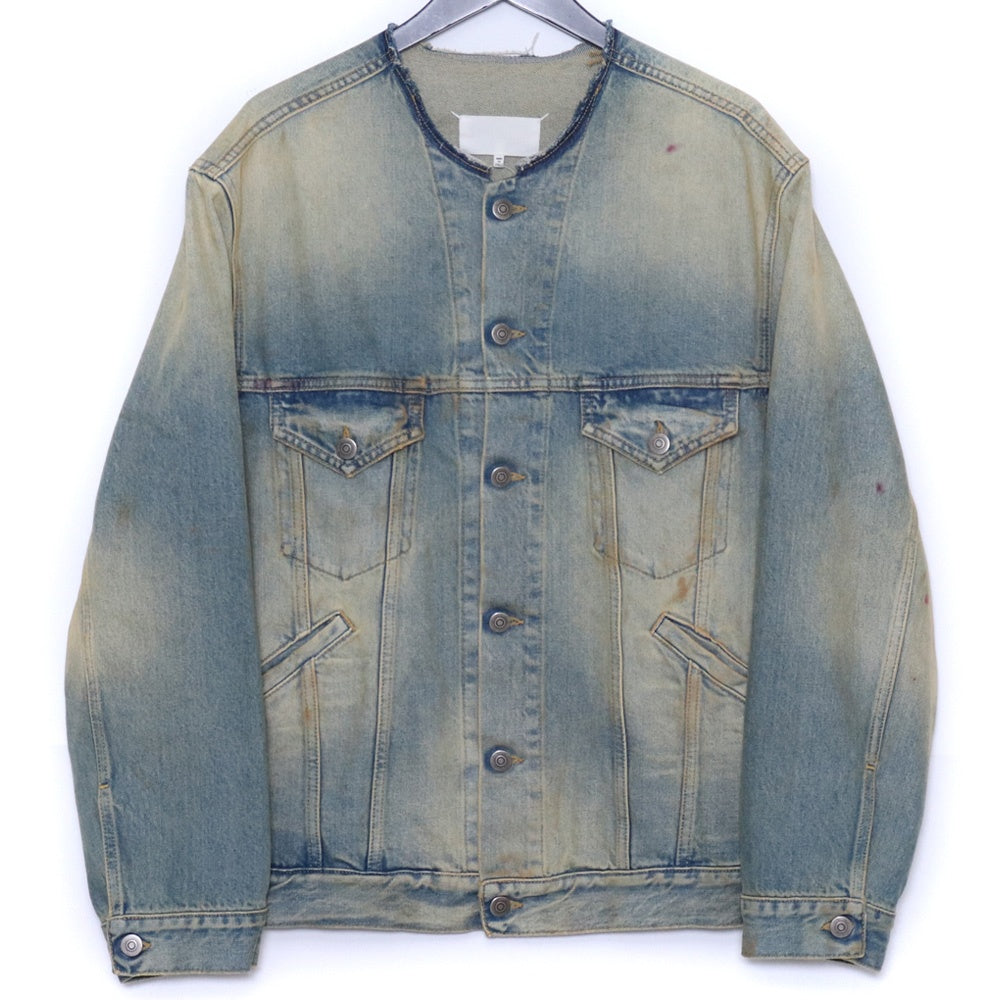 MAISON MARGIELA 22SS Vintage Wash Denim Jacket Blue Size 52
