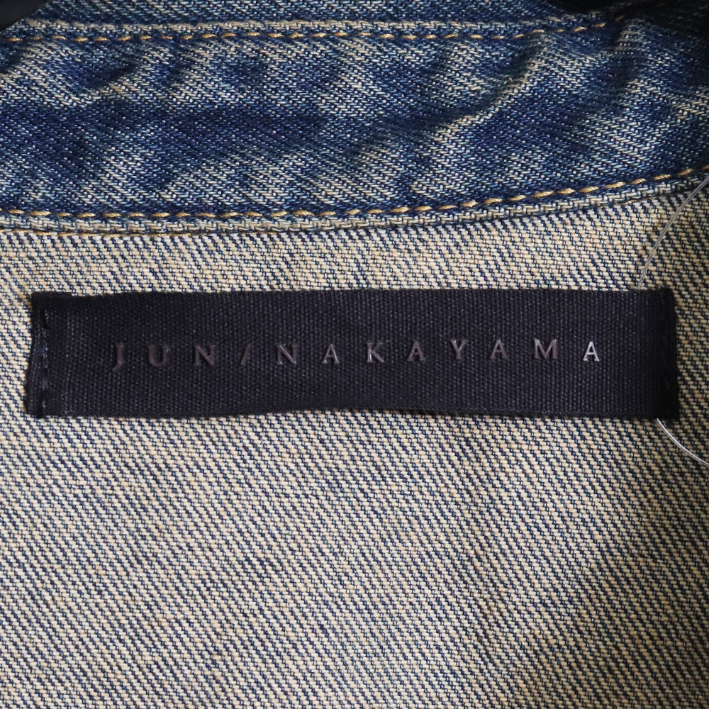 JUN NAKAYAMA 24AW Fringe Indigo Denim Shirt Size 48