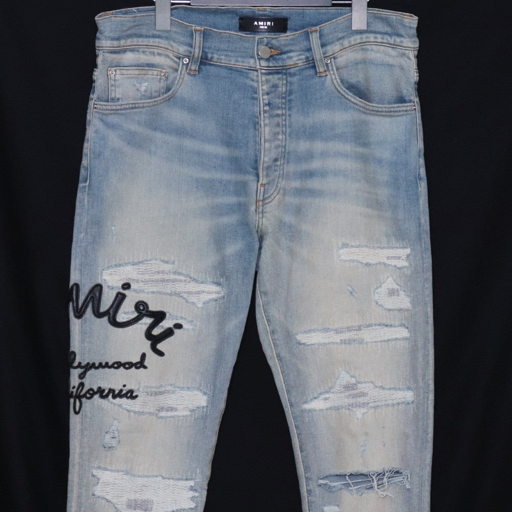 AMIRI 24AW Hollywood Thrasher Jeans Indigo Size 32